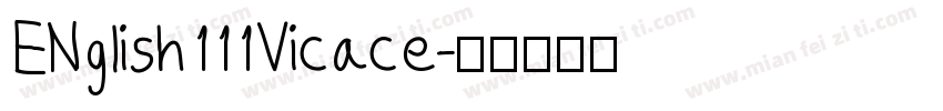 ENglish 111 Vicace字体转换